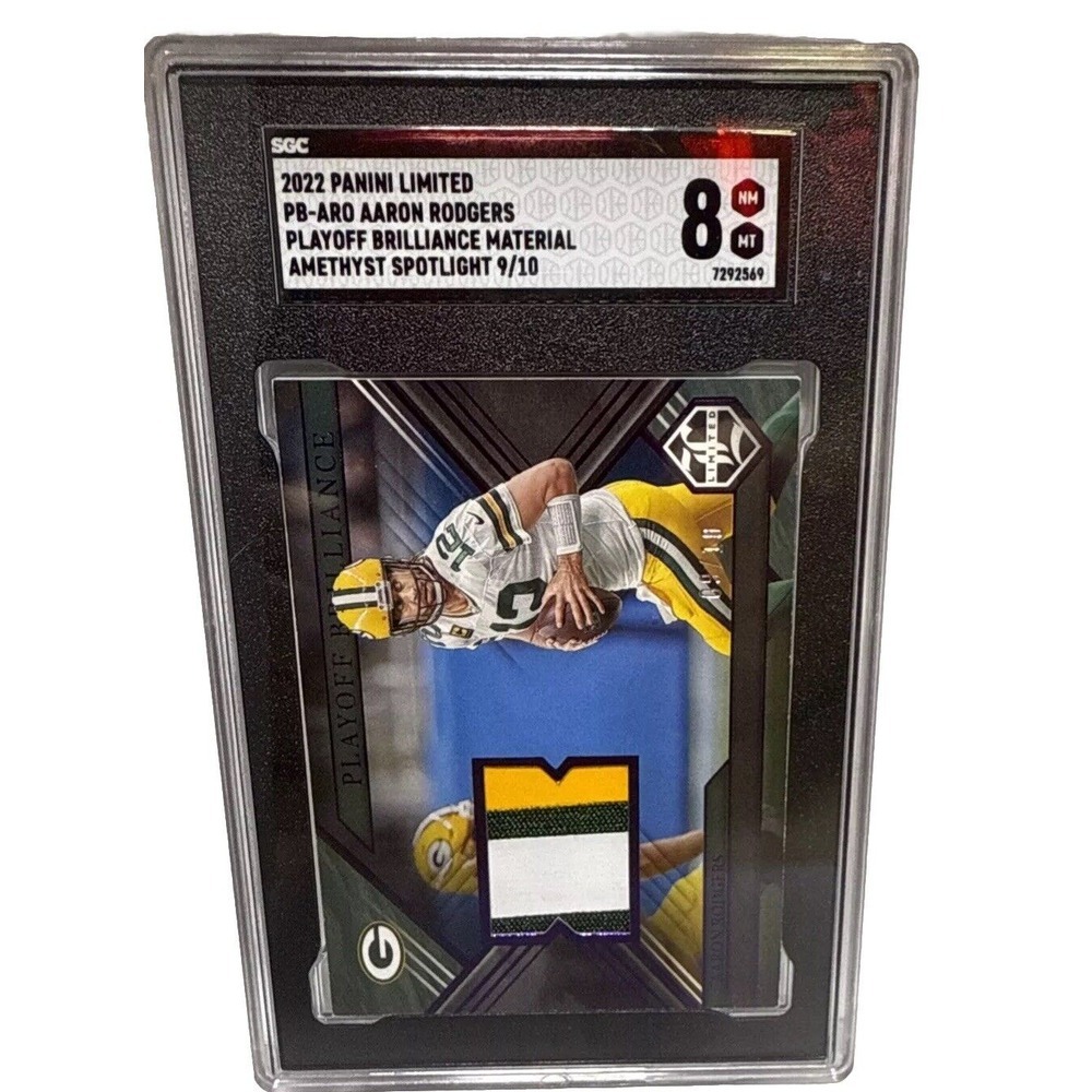 2022 Panini Limited Playoff Brilliance Material Amethyst Spotlight 9/10 MT8